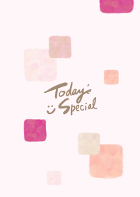 Watercolor pink square16 from Japan