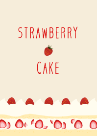 Sweet and delicious strawberry cake