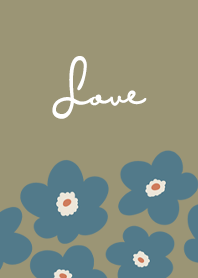 in bloom, flower b - olive