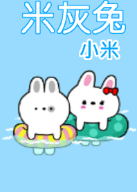 米灰兔夏季主題