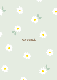 Small white flower pattern leaves11
