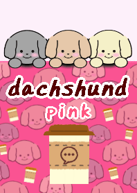 dachshund theme13 pink