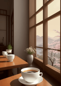 Coffee strawberry chocolate cake 9bC757