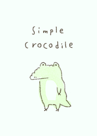 simple crocodile Green.