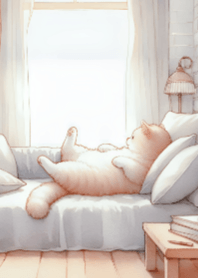 Cute Kitten in a Cozy Room V.12