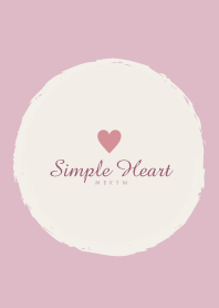 Simple Heart Dusky Pink - MEKYM 9