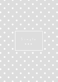 Simple Dots /gray white.
