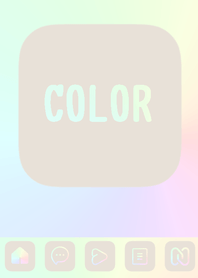 brown color rainbow  B22