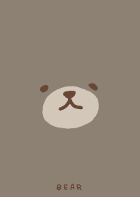 Brown bear face