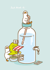 喝水鵝鵝