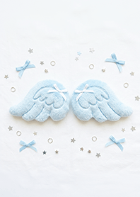 Pastel Blue Angel Wings