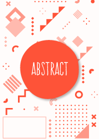 Abstract Full Geo White Orange