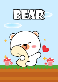 Love U Cute White Bear Theme