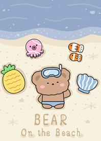 Bear On the Blue Beach!