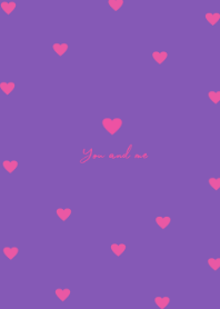 pattern heart =vivitpink purple=