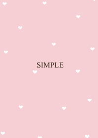 Milky pink and mini hearts.