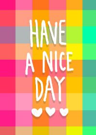 春を感じるカラフルチェック