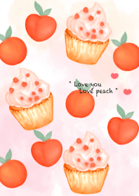 Let's eat peach cupcake 2