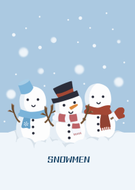 Snowmen / blue gray2