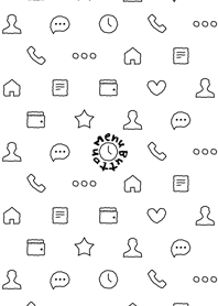 Line Menu Button White