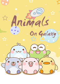 Animals On Yellow Galaxy
