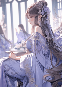 充滿仙氣的古代美女❤️紫色
