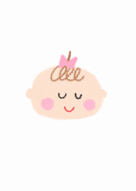 (Crayon baby girl x white)