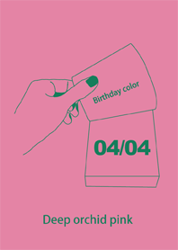 Birthday color April 4 simple
