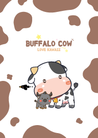 Buffalo&Cow Love Pattern Happy