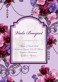 Viola Bouquet - Mauve & Dark Pink