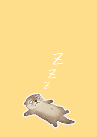 Otter02 brown & yellow