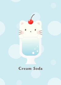 クリームソーダ -ねこ- ソーダ バブル