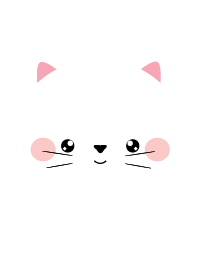 Simple Face White Cat Theme
