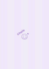 Smile Heart =Purple= Stripe