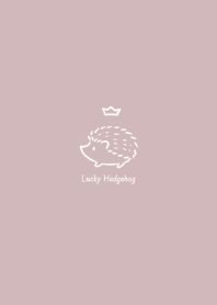 Lucky Hedgehog -smoky pink- crown