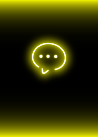 Simple neon icon : black yellow