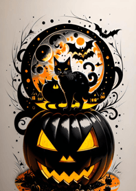 cat halloween 600CE2