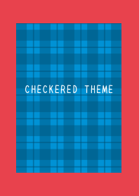 BLUE CHECKERED THEME-PINK RED