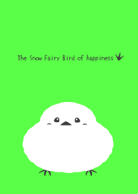 Snow Fairy Bird of happinessj-NEON GREEN