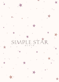 SIMPLE STAR -NATURAL DUSKY PINK-