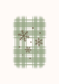 Winter Season Check Pattern(Green ver.)