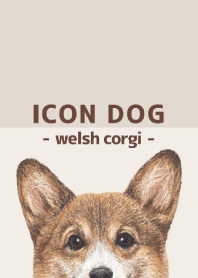 ICON DOG - Welsh Corgi 01 - BROWN/03