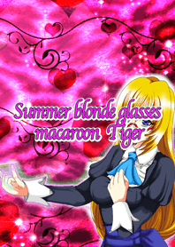 Summer blonde glasses macaroons Tiger