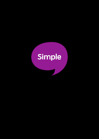The Simple Speech bubble Black No.2-07
