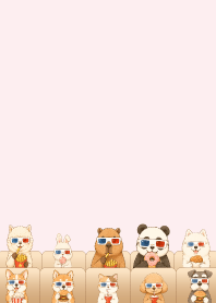 可愛動物電影院_米色3