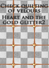 Check quilting of velours<Heartglitter2>
