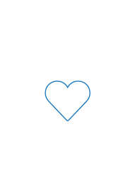 simple heart icon | white blue