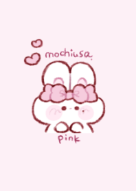 もちうさちゃん.　ピンク
