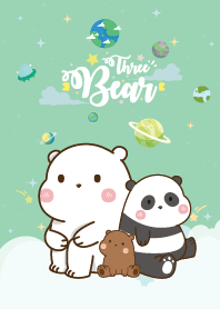 หมีสามตัว เบบี๋ กาแล็กซี สีเขียว