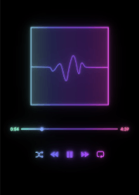 MUSIC PLAYER - GLOW - ブラック 90